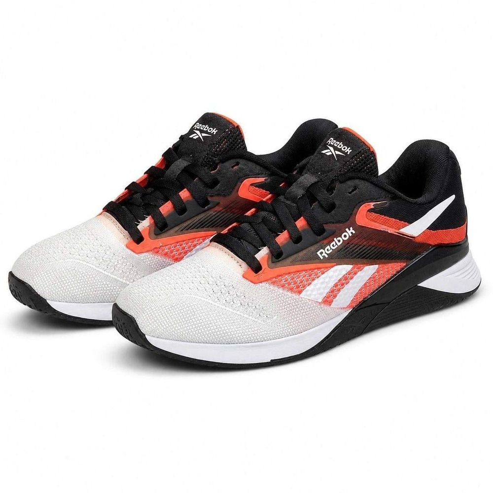 Reebok Nano X4 Training Shoes Mens 8 White Black Orange Good Crossfit Sneakers - Picture 8 of 8